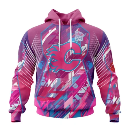 NHL Calgary Flames, Specialized Design I Pink I Can, Fearless Again Breast Cancer,QTNHL080524A3573