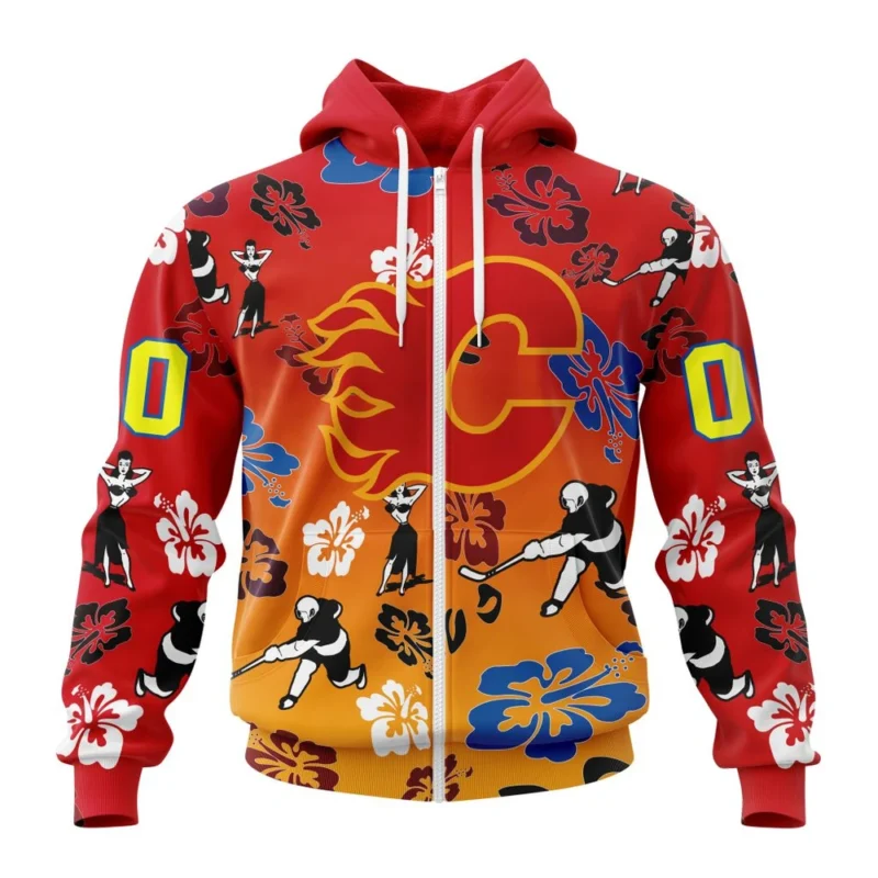 NHL Calgary Flames X Hawaii Specialized Design For Hawaiia ,QTNHL 080524B3794