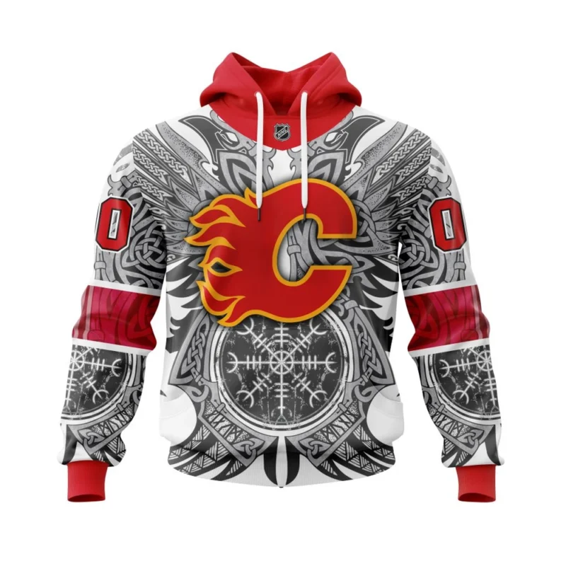 Calgary Flames , Specialized Norse Viking Symbols,QTNHL080524A3812