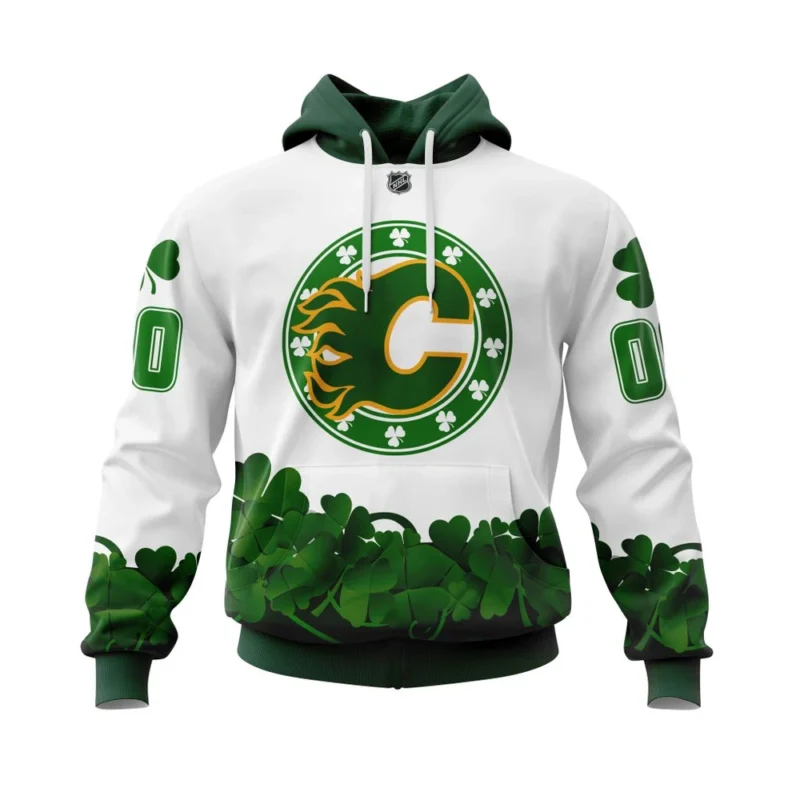 Calgary Flames, Happy St.Patrick Days Jersey ,QTNHL080524A3814