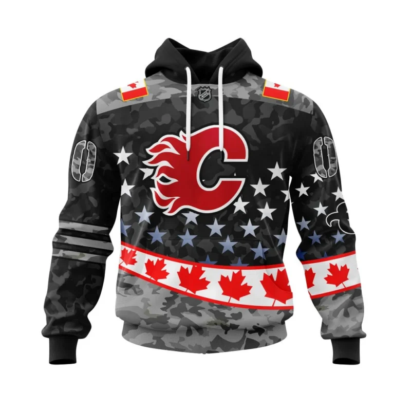 NHL Calgary Flames, Specialized Color And Our Beloved Canadien Flag Color ,QTNHL080524A3978