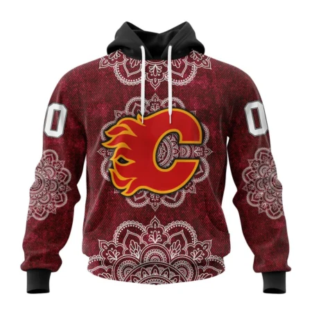 NHL Calgary Flames, Specialized Mandala Style,QTNHL080524A4064