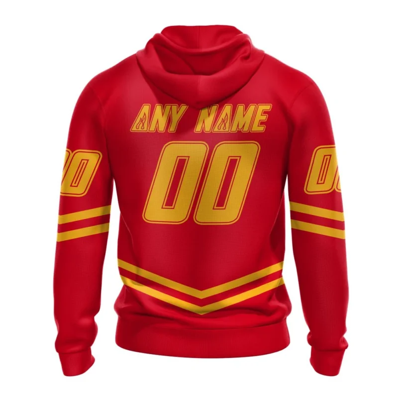 NHL Personalized Name And Number, Calgary Flames Special Two-Tone Design,QTNHL Personalized Name And Number,080524B465