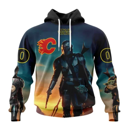 NHL Calgary Flames Special Star Wars The Mandalorian Design,QTNHL080524A712