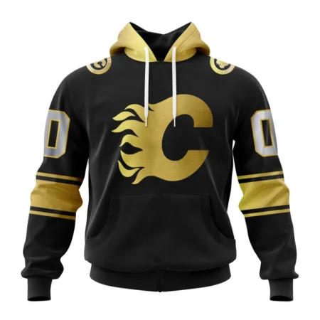 NHL Calgary Flames Special Black And Gold Design,QTNHL080524A779