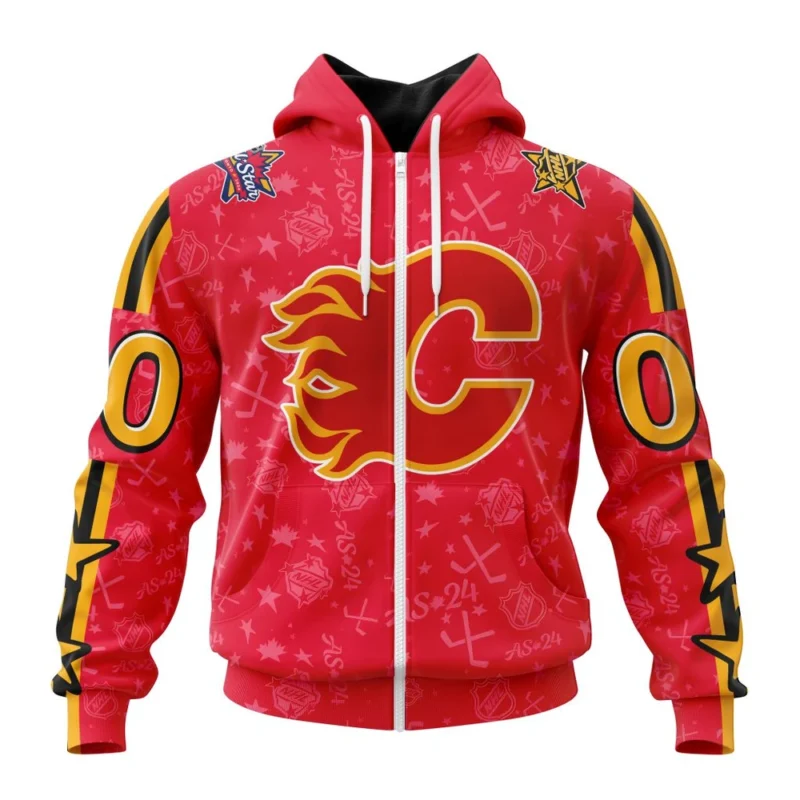 NHL Personalized Name And Number, Calgary Flames Special  All-Star Game Design,QTNHL Personalized Name And Number,080524B812