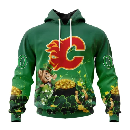 NHL Calgary Flames Special Design For St. Patrick' Day,QTNHL080524A909