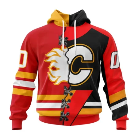 NHL Calgary Flames Special Home Mix Reverse Retro Personalized Kits,QTNHL080524A939