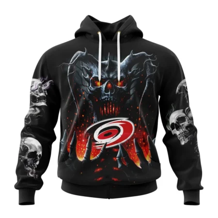 NHL Carolina Hurricanes Special Skull Art Design,QTNHL080524A1222