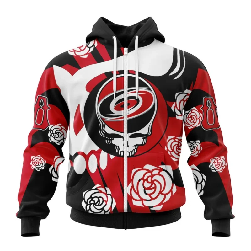 NHL Personalized Name And Number, Carolina Hurricanes Special Grateful Dead Design,QTNHL Personalized Name And Number,080524B1284