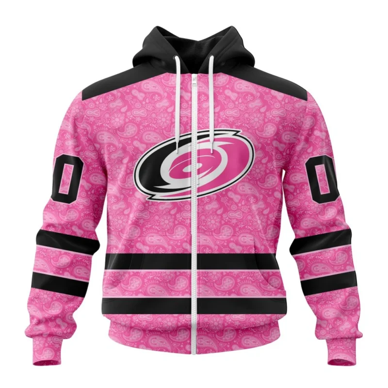 NHL Personalized Name And Number, Carolina Hurricanes Special Pink Fight Breast Cancer,QTNHL Personalized Name And Number,080524B1648