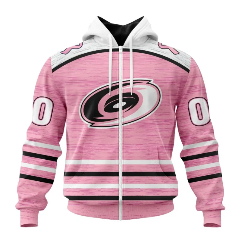 NHL Personalized Name And Number, Carolina Hurricanes Special Pink Fight Breast Cancer Design,QTNHL Personalized Name And Number,080524B1752