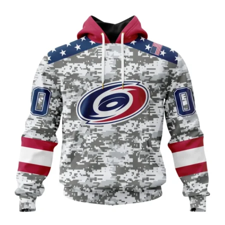 NHL Carolina Hurricanes Special Camo Design For Veterans Day,QTNHL080524A1809