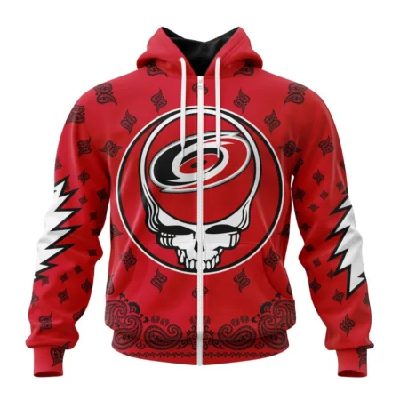 NHL Personalized Name And Number, Carolina Hurricanes Special Grateful Dead Design,QTNHL Personalized Name And Number,080524B1916