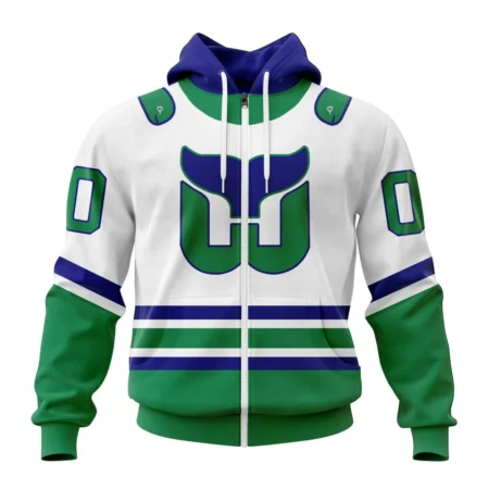 NHL Personalized Name And Number, Carolina Hurricanes Personalize  White Whalers Kits,QTNHL Personalized Name And Number,080524B192