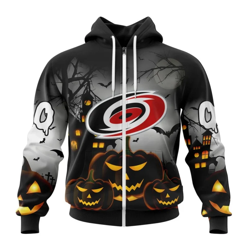 NHL Personalized Name And Number, Carolina Hurricanes Special Design For Halloween,QTNHL Personalized Name And Number,080524B2003