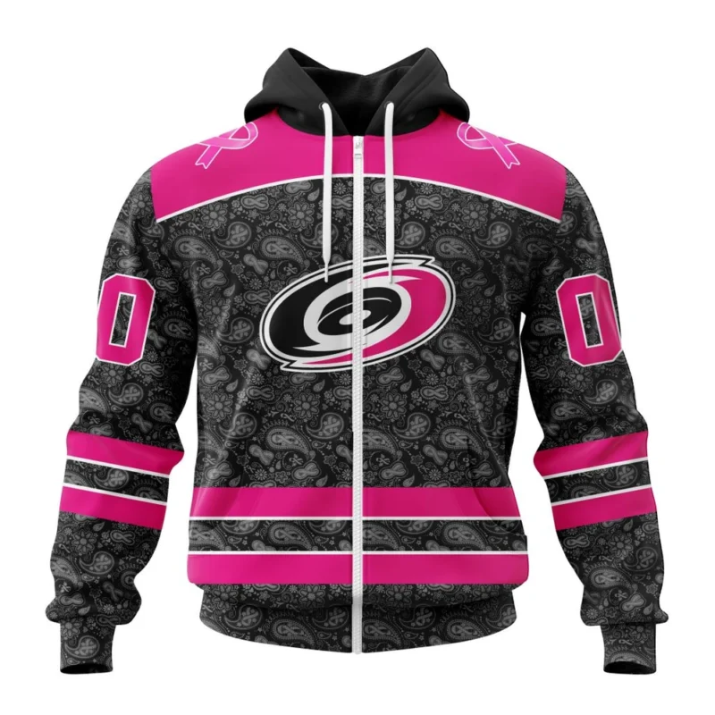 NHL Personalized Name And Number, Carolina Hurricanes Special Pink In The Rink Fight Breast Cancer,QTNHL Personalized Name And Number,080524B2089