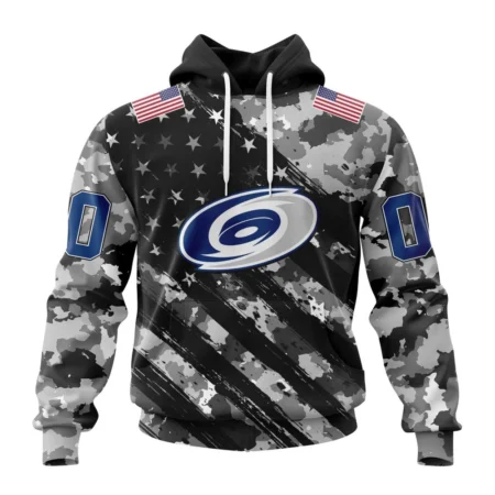 NHL Carolina Hurricanes Special Camo Military Design,QTNHL080524A2182