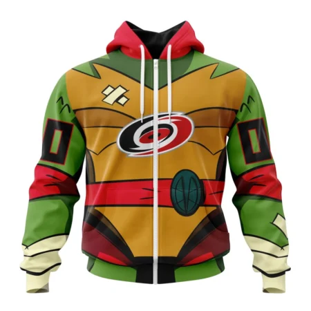 NHL Personalized Name And Number, Carolina Hurricanes Special Teenage Mutant Ninja Turtles Design,QTNHL Personalized Name And Number,080524B2277