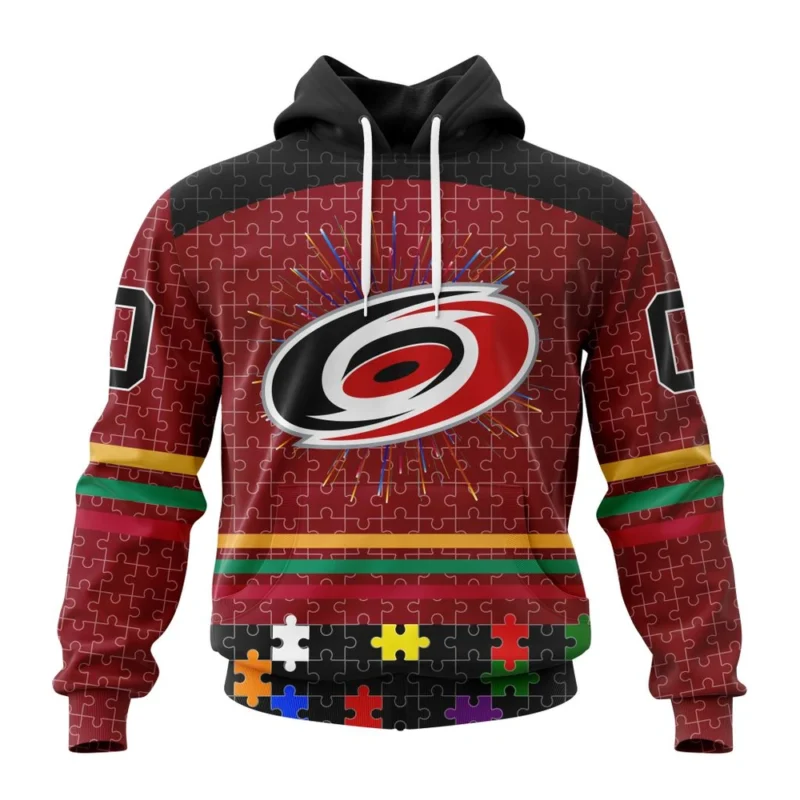 NHL Carolina Hurricanes, Specialized Fearless Aganst Autism ,QTNHL080524A2529