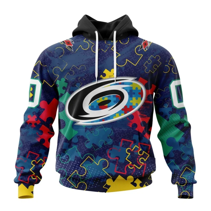 NHL Carolina Hurricanes, Specialized Fearless Aganst Autism,QTNHL080524A2634