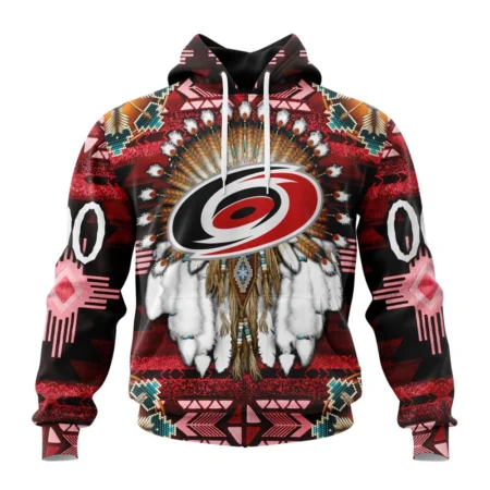 NHL Carolina Hurricanes Special Native Costume Design,QTNHL080524A2689