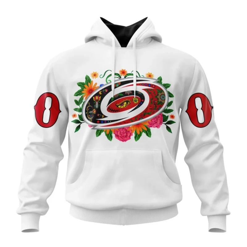 NHL Carolina Hurricanes, Specialized Unisex Kits Dia De Muertos,QTNHL080524A2865