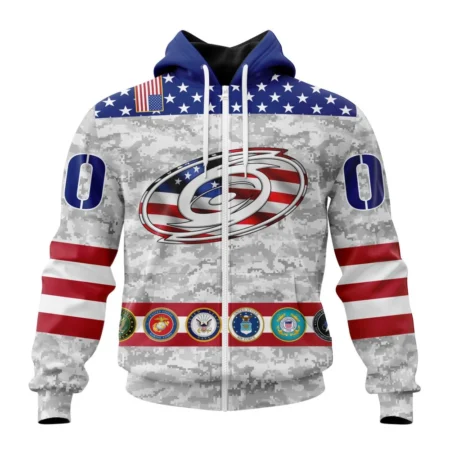 NHL Personalized Name And Number, Carolina Hurricanes Armed Forces Appreciation,QTNHL Personalized Name And Number,080524B307