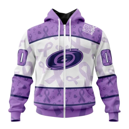 NHL Carolina Hurricanes Special Lavender Fight Cancer,QTNHL 080524B3109