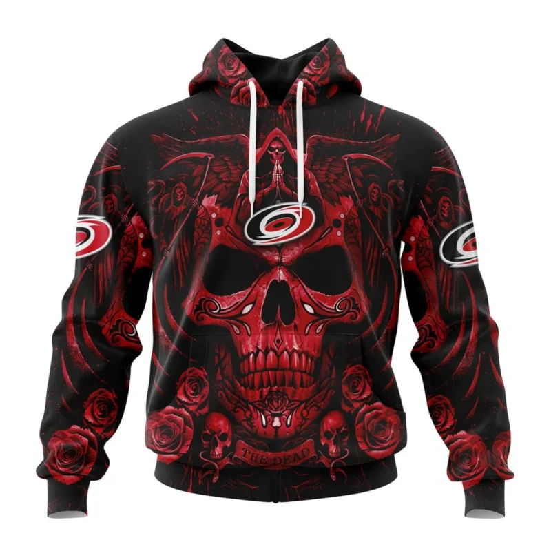 NHL Carolina Hurricanes Special Design With Skull Art,QTNHL080524A3130