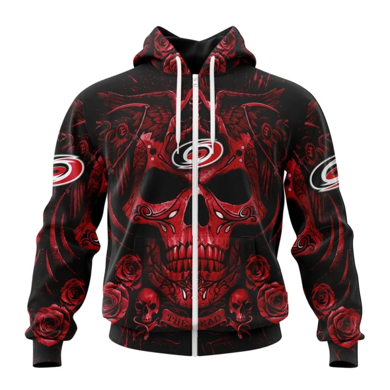 NHL Carolina Hurricanes Special Design With Skull Art,QTNHL 080524B3130