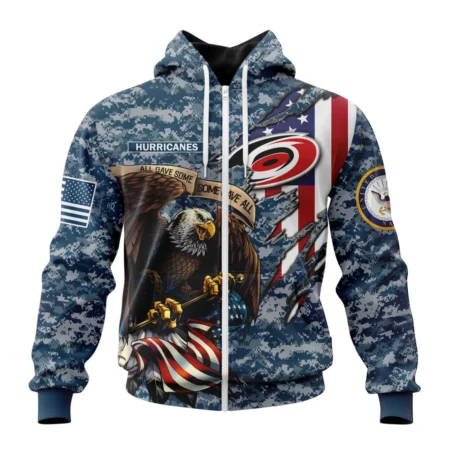 NHL Carolina Hurricanes Honor Us Navy Veterans,QTNHL 080524B3157