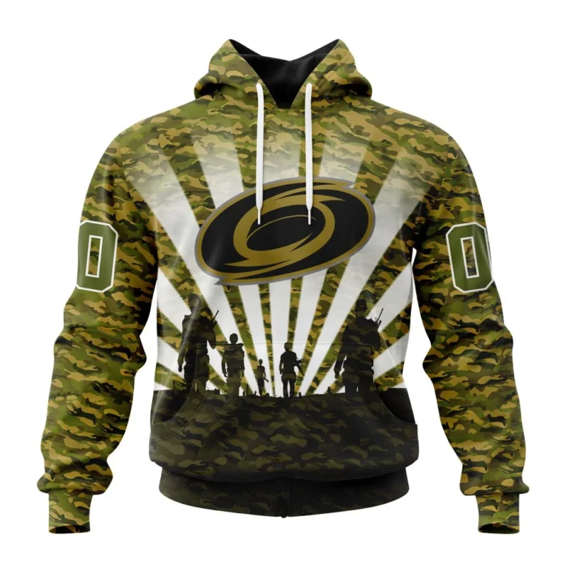 NHL Carolina Hurricanes Special Military Camo Kits For Veterans Day And Rememberance Day,QTNHL080524A3483