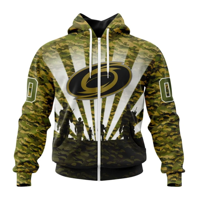 NHL Carolina Hurricanes Special Military Camo Kits For Veterans Day And Rememberance Day,QTNHL 080524B3483