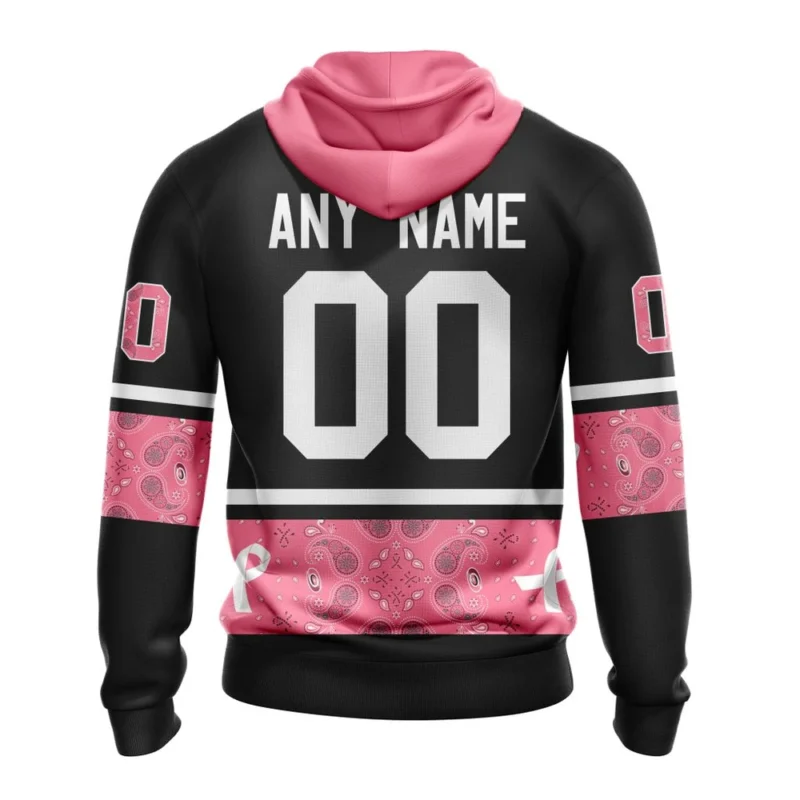 NHL Carolina Hurricanes, Specialized Design In Classic Style With Paisley, In October We Wear Pink Breast Cancer,QTNHL 080524B3598