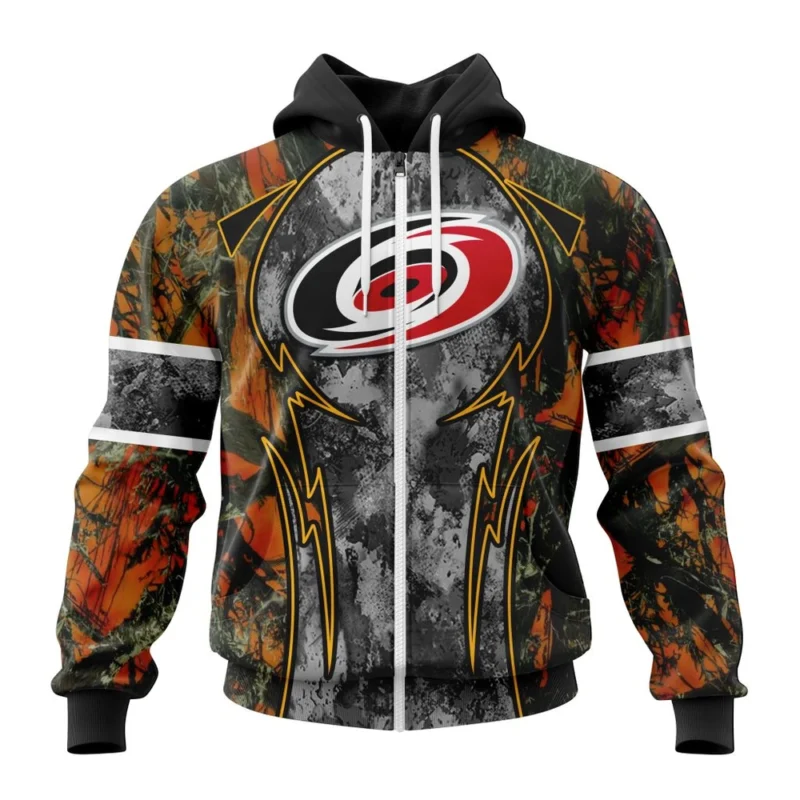 NHL Carolina Hurricanes, Specialized Design Wih Camo Concepts For Hungting In Forest,QTNHL 080524B3656