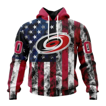 NHL Carolina Hurricanes Special Design For Independence Day The Fourth Of July,QTNHL080524A496