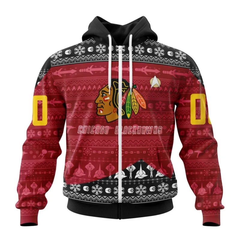 NHL Chicago Blackhawks Special Star Trek Design,QTNHL 080524B3023