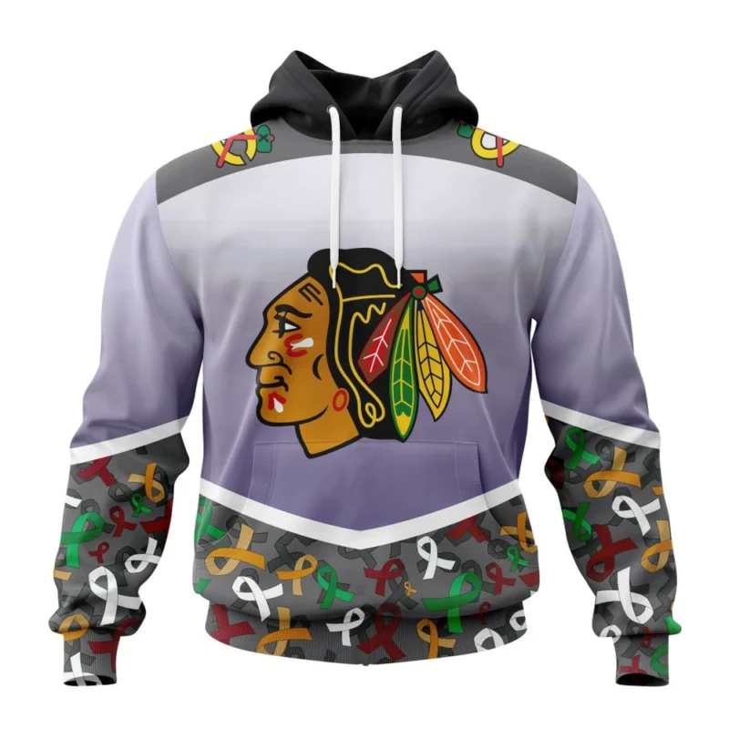 NHL Chicago Blackhawks, Specialized Sport Fights Again All Cancer ,QTNHL080524A3367