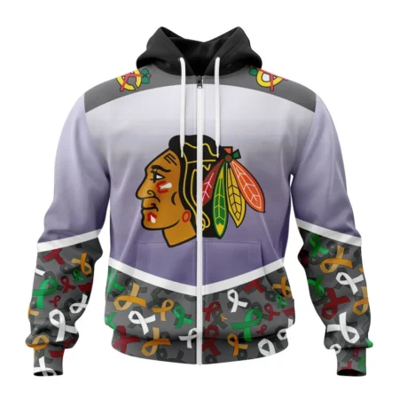 NHL Chicago Blackhawks, Specialized Sport Fights Again All Cancer ,QTNHL 080524B3367