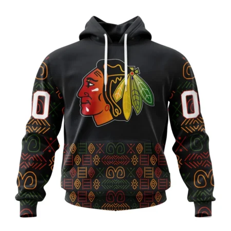 NHL Chicago Blackhawks Special Design For Black History Month,QTNHL080524A1069