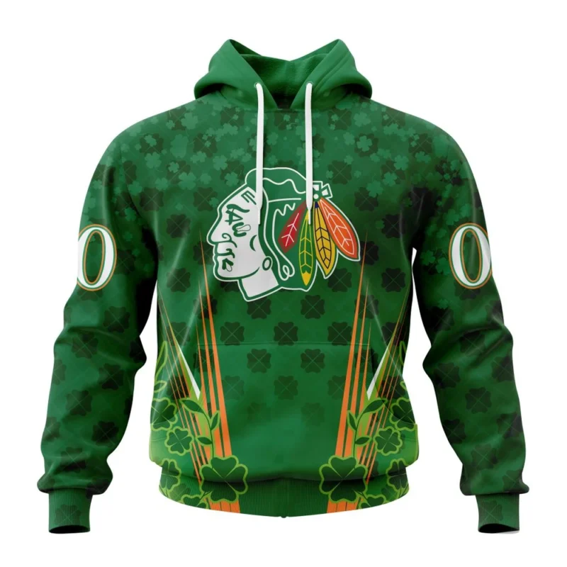 NHL Chicago Blackhawks Special Design For St. Patrick' Day,QTNHL080524A1161