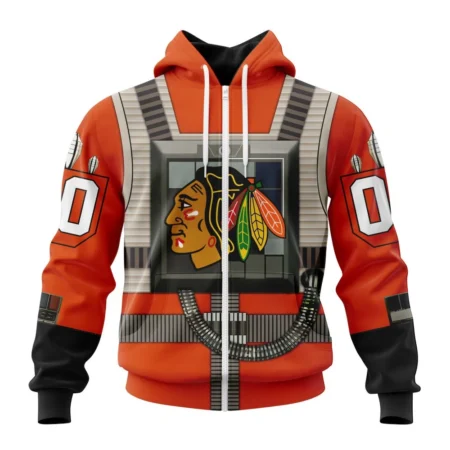 NHL Personalized Name And Number, Chicago Blackhawks Star Wars Rebel Pilot Design,QTNHL Personalized Name And Number,080524B121