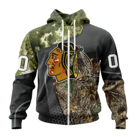 NHL Personalized Name And Number, Chicago Blackhawks Special Hunting Camo Design,QTNHL Personalized Name And Number,080524B1322