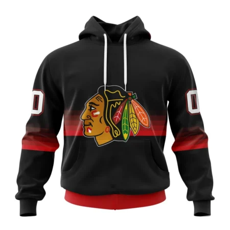 NHL Chicago Blackhawks Special Black And Gradient Design,QTNHL080524A1418