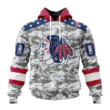 NHL Chicago Blackhawks Special Camo Design For Veterans Day,QTNHL080524A1811