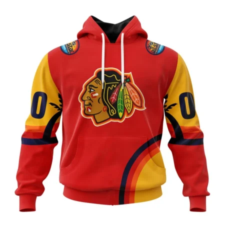 NHL Chicago Blackhawks Special All-Star Game Design With Florida Sunset,QTNHL080524A2605