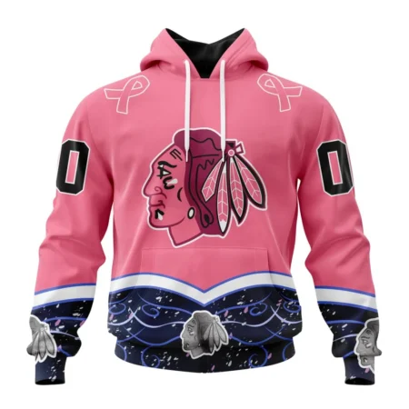 NHL Chicago Blackhawks, Specialized Unisex For Hockey Fights Cancer,QTNHL080524A2834