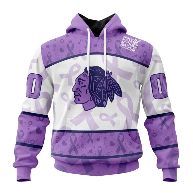 NHL Chicago Blackhawks Special Lavender Fight Cancer,QTNHL080524A343