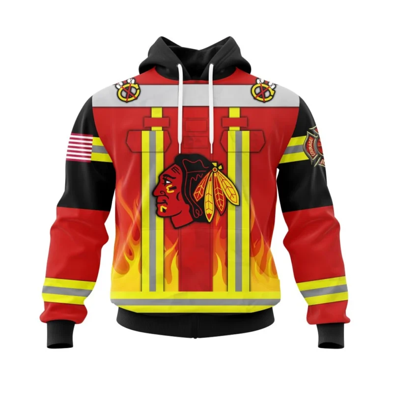 Chicago Blackhawks Honnor Firefighter Uniform ,QTNHL080524A3766